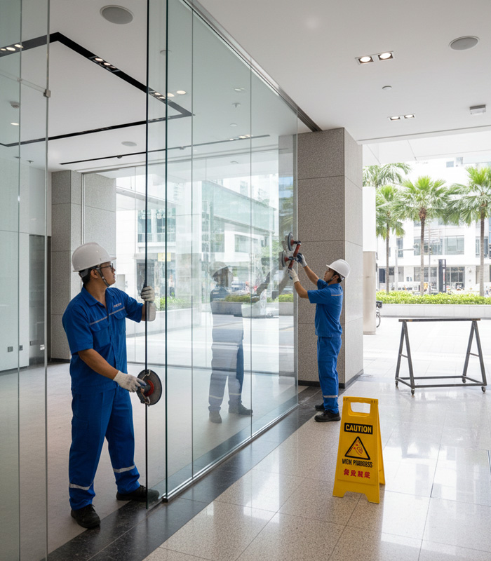 glass installation Singapore