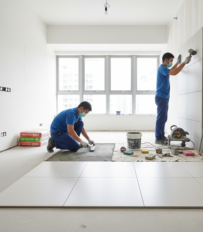 wall tiling Singapore